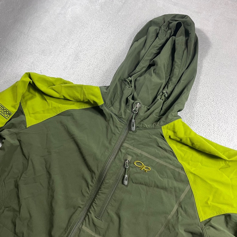 Outdoor Research Ferrosi Hoody Mens Large Green Softshell Jacket 55531